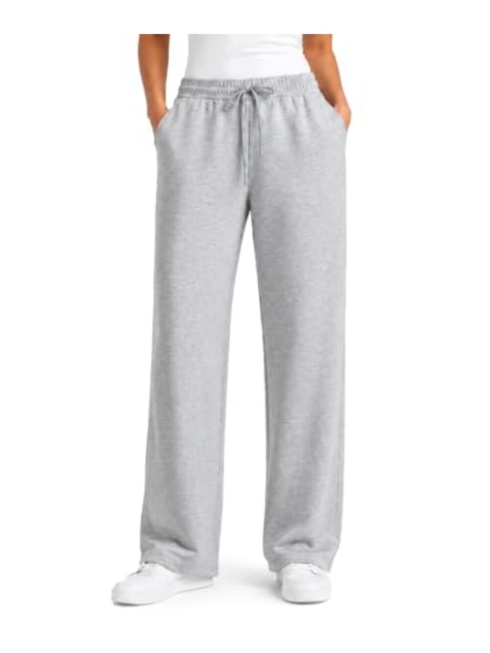 Tall Wide Leg Sweatpants Womens Pull On Lounge Pants 32 34 Inseam